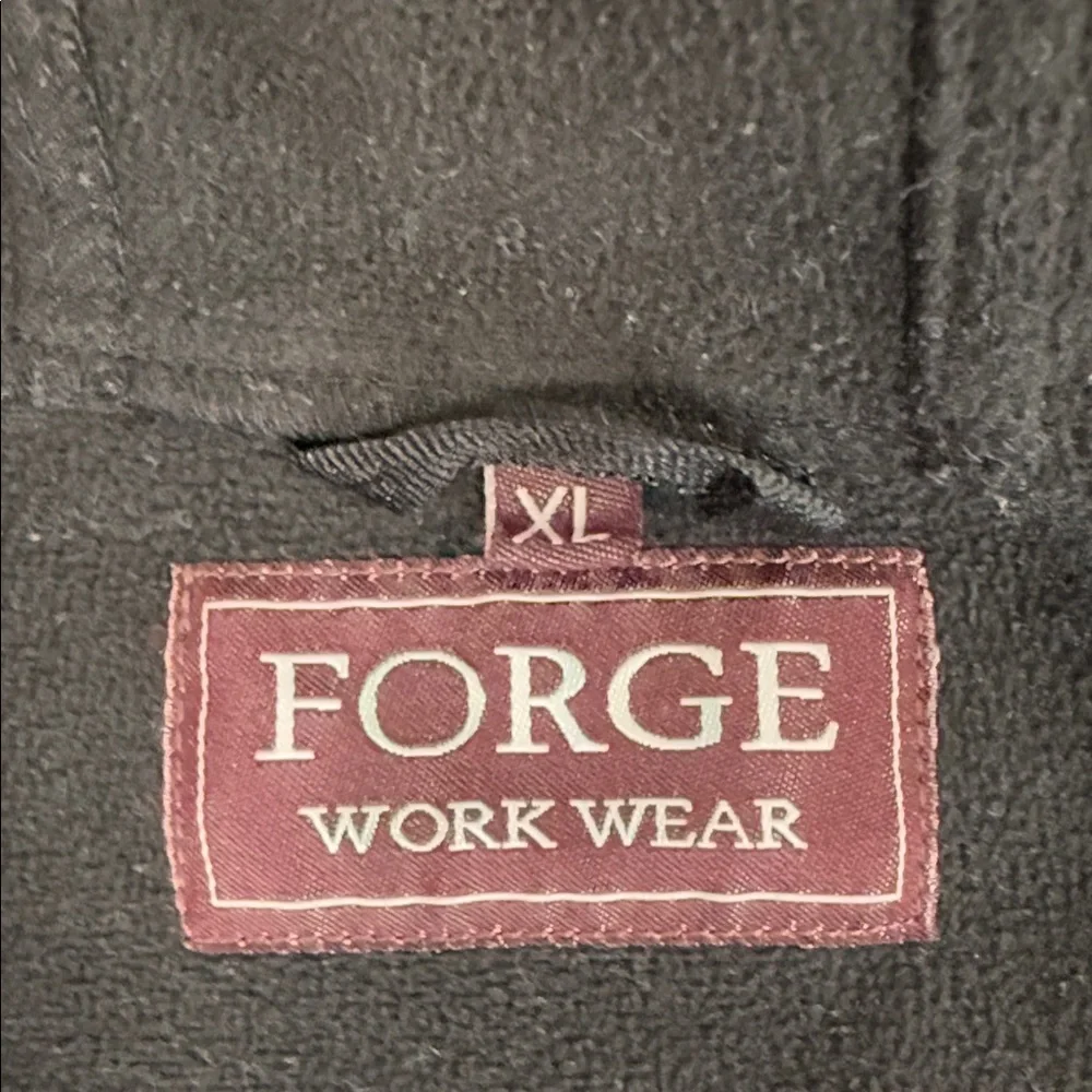 Forge Workwear‎ Kids Black RipStop Hooded Windbreaker Work Coat